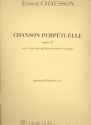 Chanson perpetuelle op.37 pour soprano, piano e quatuor a cordes, parties