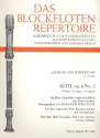 Suite D-Dur op.6,2 fr Flte (Sopranblockflte) und Bc