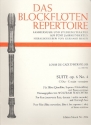 Suite C-Dur op.6,4 fr Flte (Sopran- / Altblockflte) Partitur und 2 Stimmen