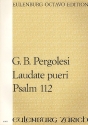 Laudate pueri - Psalm 112 fr Sopran, gem Chor und Orchester Partitur