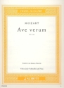 Ave verum KV 618 fr Violine (oder Violoncello) und Klavier