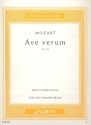 Ave verum KV 618 fr Violine (oder Violoncello) und Klavier