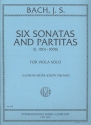 6 Violin Sonatas and Partitas for viola