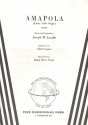 Amapola: Einzelausgabe Gesang und Klavier