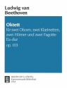Oktett Es-Dur op.103 für 2 Oboen, 2 Klarinette, 2 Hörner und 2 Fagotte Stimmen