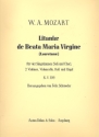 Litaniae de Beata Maria Virgine KV109 fr Soli (SATB), Chor, Streicher und Orgel Partitur (= Orgelstimme)