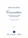 Concertino fr Klarinette, Horn Fagott und Streichquintett Partitur