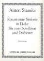 Konzertante Sinfonie D-Dur fr 2 Flten und Orchester fr 2 Flten und Klavier Klavierauszug