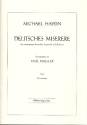 Deutsches Miserere fr Sopran solo, SA Chor und Orchester Partitur (=Klavierauszug) (dt)
