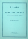 Quartett C-Dur fr Flte, Violine, Viola und Violoncello 4 Stimmen