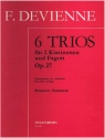 6 Trios fr 2 Klarinetten und Fagott Stimmen