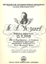 Missa brevis D-Dur KV194  fr gem Chor, 2 Violinen, Kontrabass und Orgel (Viola ad lib) Orgelauszug