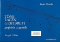 Töne Lagen Griffbrett graphisch dargestellt Ausgabe für Violine