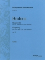 Rhapsodie op.53 für Alt, Männerchor und Orchester Partitur