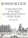 Concerto F-Dur Nr.3 op.15,3 fr 4 Altblockflten ohne Ba Partitur und Stimmen