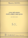 5 melodies populaires grecques pour voix moyenne et piano (fr/en)