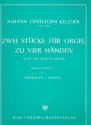 2 Stücke (Fuge und Quartetto) für Orgel zu 4 Händen