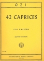 42 Caprices for bassoon solo