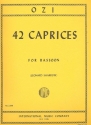 42 Caprices for bassoon solo