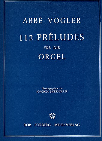 112 preludes fr Orgel