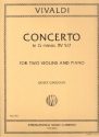 Concerto g Minor for 2 Violins and Orchestra for 2 violins and piano
