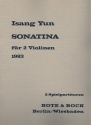 Sonatina für 2 Violinen 2 Spielpartituren