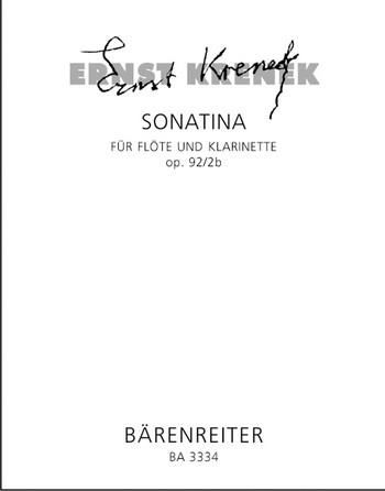 Sonatine op.92.2b fr Flte und Klarinette Spielpartitur