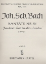Jauchzet Gott in allen Landen Kantate Nr.51 BWV51 Viola