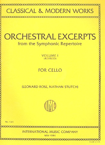 Orchestral Excerpts vol.1 for cello