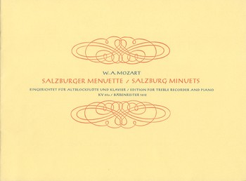 Salzburger Menuette KV65a fr Altblockflte (Violine) und Klavier