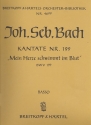 Mein Herze schwimmt im Blut Kantate Nr.199 BWV199 Violoncello / Kontrabass