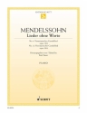 Lieder ohne Worte op. 19/6 and op. 30/6 fr Klavier