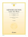 Lieder ohne Worte op. 19/6 and op. 30/6 fr Klavier