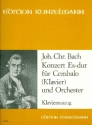 Konzert Es-Dur fr Cembalo und Orchester fr Cembalo und Klavier