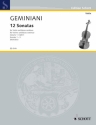12 Sonaten Band 1 (Nr.1-3) für Violine und Klavier