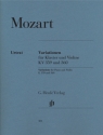 Variationen KV359 und KV360 fr Violine und Klavier