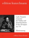Concerto D-Dur op.1,4 fr Violine und Streicher  fr Violine und Klavier