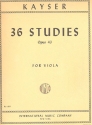 36 Studies op.43 for viola