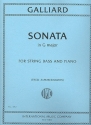 Sonata F major for string bass and piano