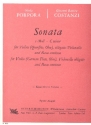 Sonata c-Moll für Violine, obligates Violoncello und Bc Partitur und Stimmen