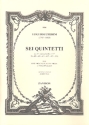 6 Quintette op.17 fr Flte, und Streichquartett Stimmen