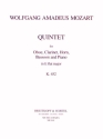 Quintett Es-Dur KV452 fr Klavier, Oboe, Klarinette, Horn und Fagott Stimmen