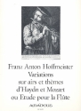 Variations sur airs et themes d' Haydn et Mozart ou etude pour la flute