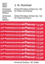 GRAND RONDEAU BRILLANT OP.126 FUER FLOETE UND KLAVIER