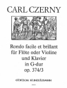 Rondo facile et brillant op.374,3 fr Flte und Klavier