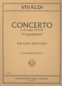 Concerto D major F.VI:14 for flute and piano