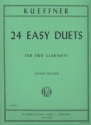 24 easy Duets for 2 clarinets