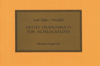 Erstes Studienbuch fr Altblockflte