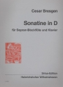 Sonatine in D für Sopranblockflöte und Klavier