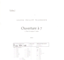 Ouverture à 7 für 3 Oboen, 2 Violinen, Viola und Basso continuo, Cembalo (Klavier),  Streicher-Ergänzungssatz - 2 Violinen I, 3 Violinen II, Viola, 2 Bassi